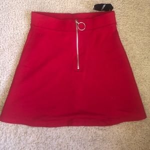 Red Forever 21 Skirt NWT